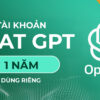 Chatgpt go chính chủ